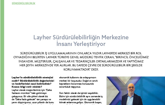 Layher Sürdürülebilirliğin Merkezine İnsanı Yerleştiriyor