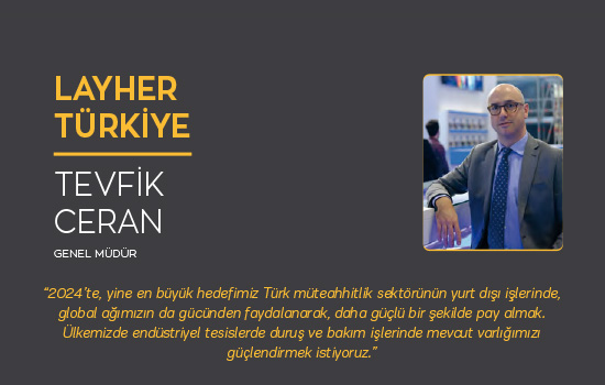 2024’te, yine en büyük hedefimiz Türk müteahhitlik sektörünün yurt dışı işlerinde...